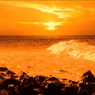 Orange waves